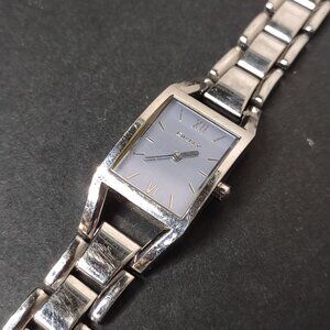 Light Blue And Silver Tone DKNY Watch With Metal Band